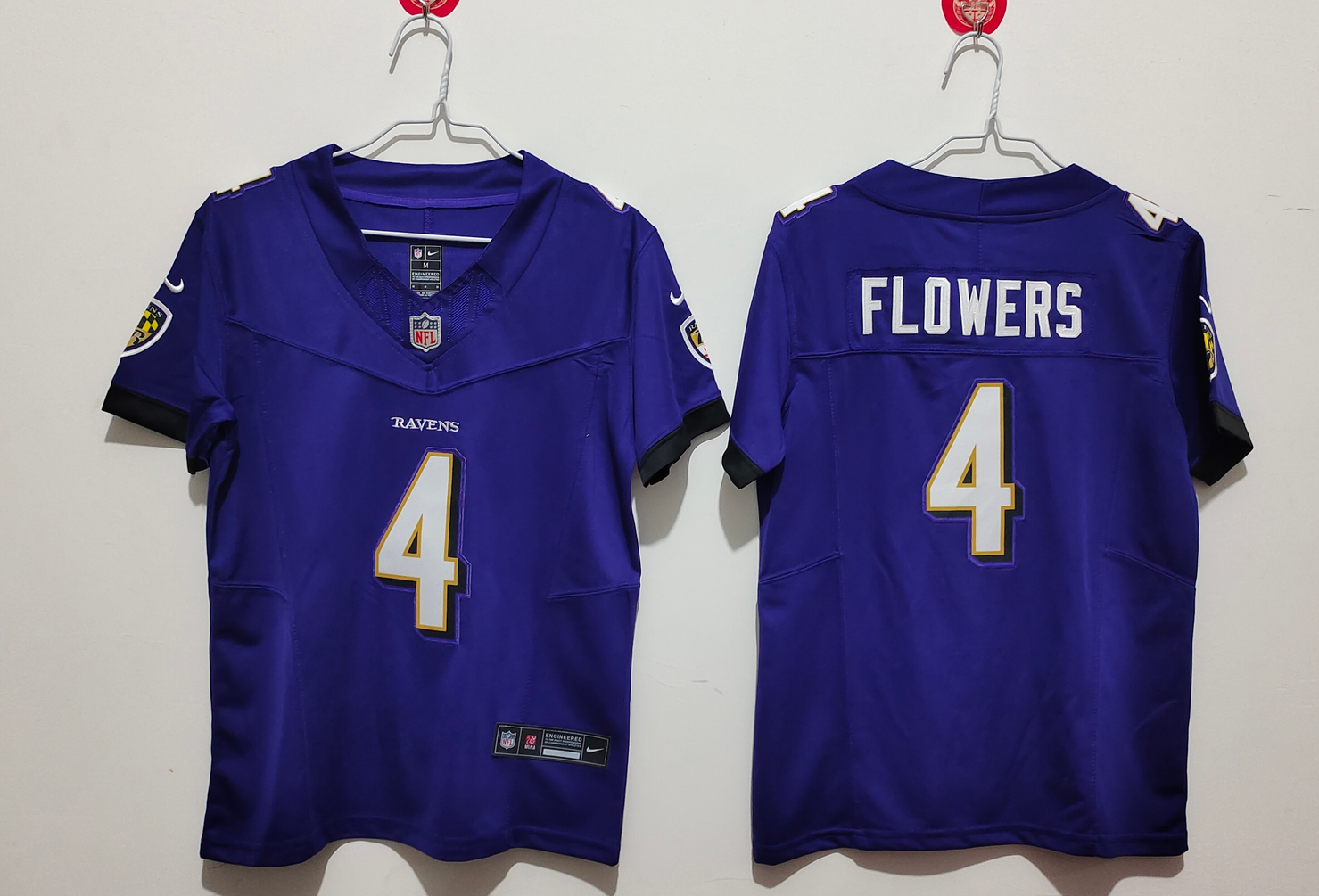 Youth Purple Baltimore Ravens #4 Zay Flowers 2025 F.U.S.E Vapor Limited Football Jersey